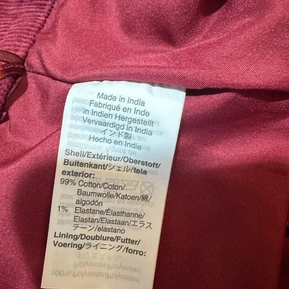 J Crew Mercantile Women's Mini Skirt Corduroy Burgundy Size 6 - Picture 7 of 8